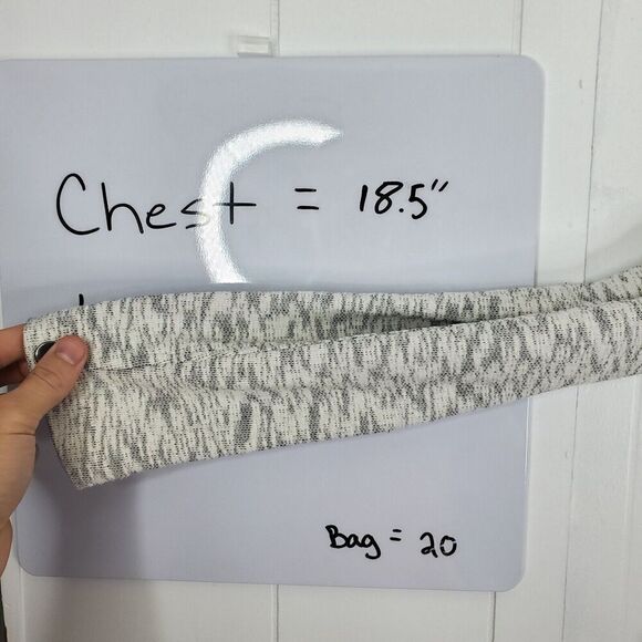 Cabi Neo Moto Zip Sweater Jacket Space Dye Heathered Gray Unlined WOmens S - Picture 11 of 11